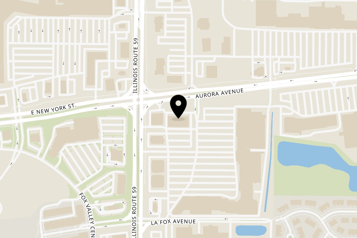 Map showing the location of Byrd's Hot Chicken on 618 Rte 59 Unit #120 in Naperville